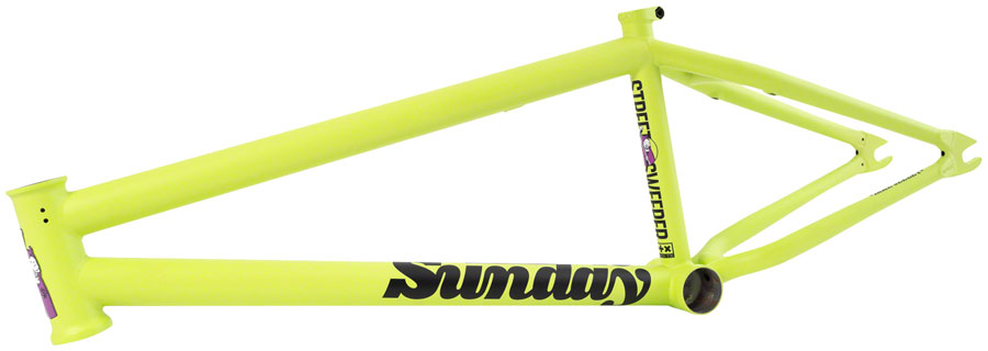 Sunday Street Sweeper BMX Frame - 20.75" TT, Kiwi 