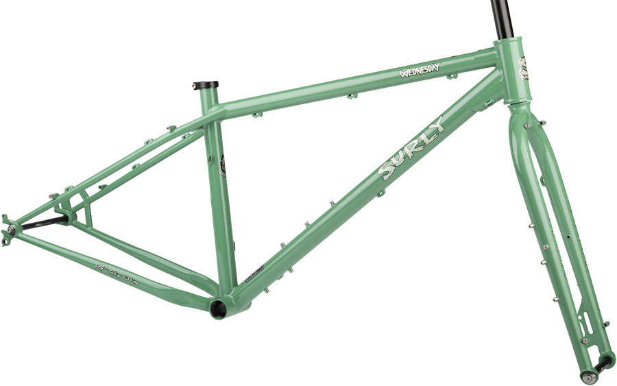 Surly Wednesday Fat Bike Frameset - 26", Steel, Shangri-La Green, Small 