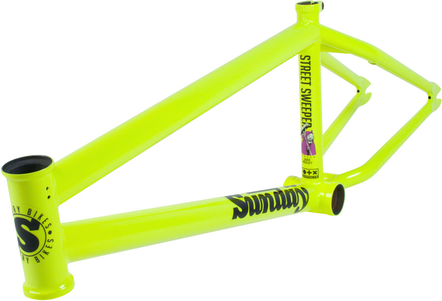 Sunday Street Sweeper BMX Frame 20.5 TT Flourescent Yellow Bikeparts.Com