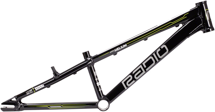 Radio BMX Raceline Helium BMX Race Frame - Mini, 17.6" TT, Black 