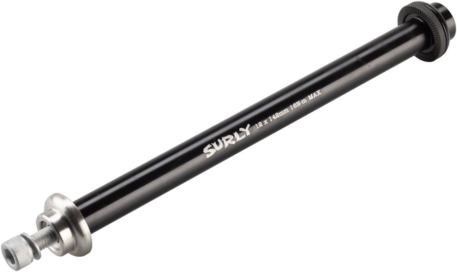 Surly Rear Thru-Axle - 12x142 mm, Chromoly, Black 