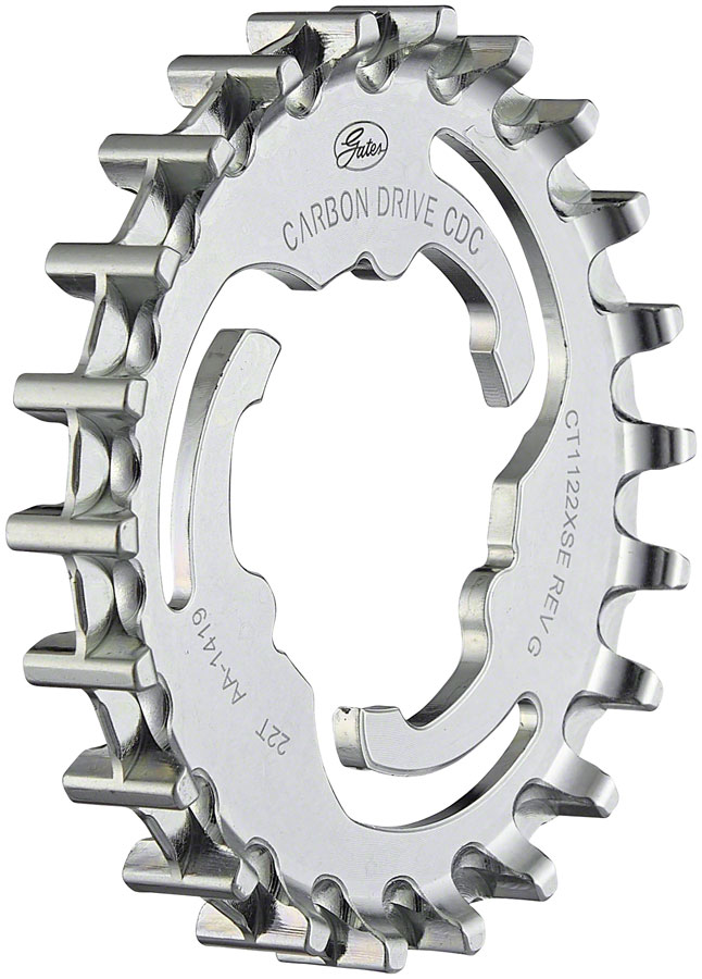 Gates Carbon Drive CDC CenterTrack 3-Lobe SureFit™ Rear Sprocket - 22t, Shimano/SRAM 3-Lobe, Gray