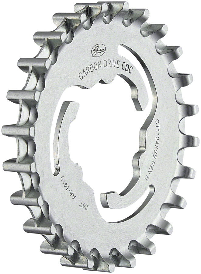 Gates Carbon Drive CDC CenterTrack Rear Sprocket for Enviolo - 24t, Silver