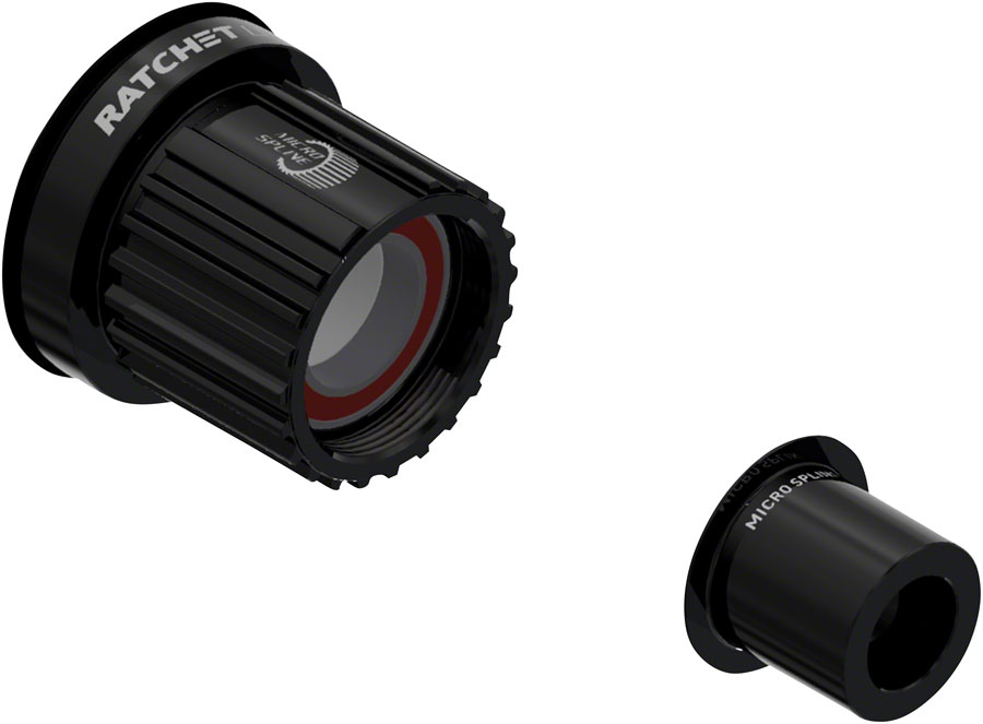 DT Swiss Ratchet LN Freehub Body - Shimano Micro Spline, Standard, Aluminum, Sealed Bearing, Kit w/ End Cap, 12 x 142/148 mm