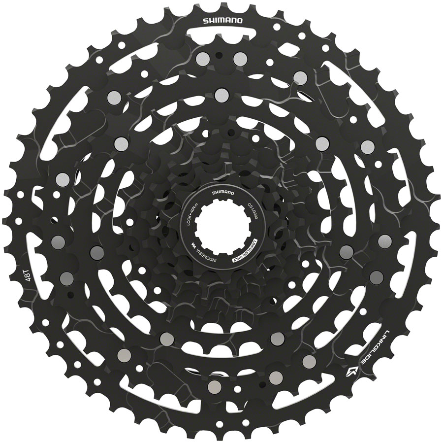Shimano CUES CS-LG300-10 Cassette - 10-Speed, 11-48t, LINKGLIDE, Black