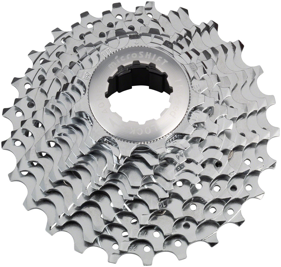 microSHIFT G11 Cassette - 11 Speed, 11-25t, Chrome Plated, With Spider 