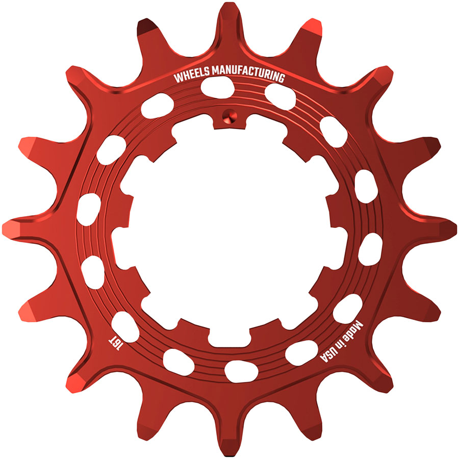 Wheels Manufacturing SOLO HG Cog - 16t, Fits SOLO-HG Kits, Red