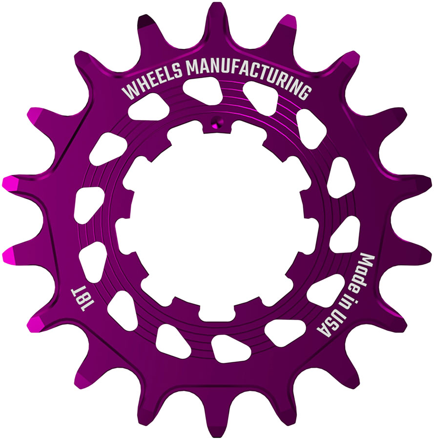 Wheels Manufacturing SOLO HG Cog - 18t, Fits SOLO-HG Kits, Purple 