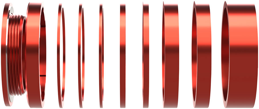 Wheels Manufacturing SOLO-HG Single Speed Conversion Kit - For HG Style Hubs, Red