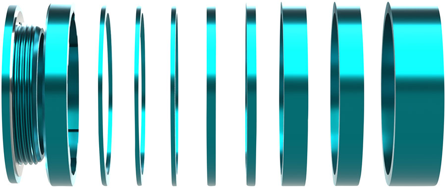 Wheels Manufacturing SOLO-HG Single Speed Conversion Kit - For HG Style Hubs, Teal