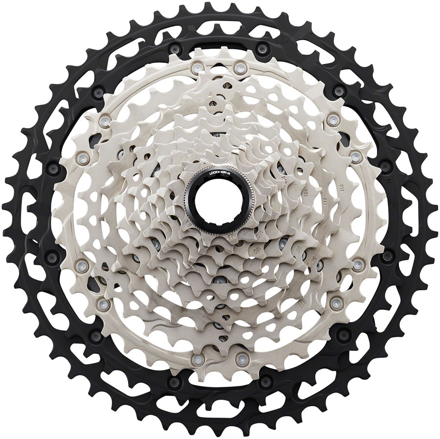 Shimano XT CS-M8100 Cassette - 12-Speed, 10-51t, Silver/Black, Micro Spline