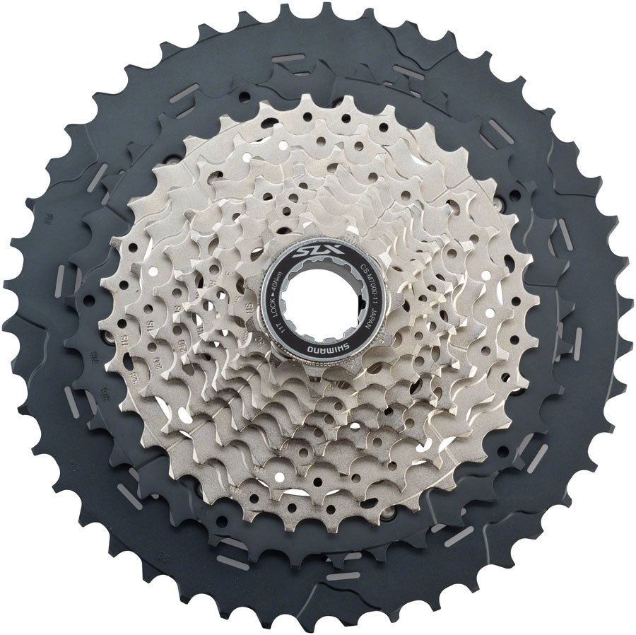 Shimano SLX CS-M7000 Cassette - 11 Speed, 11-46t, Silver/Black