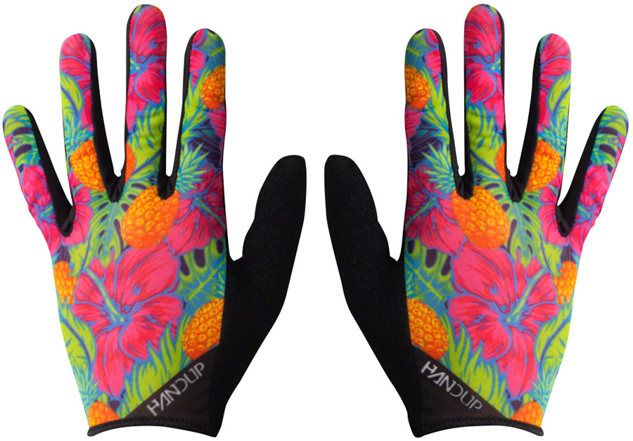 Handup Vented Gloves - Pineapples Carribbean, Full Finger, Small