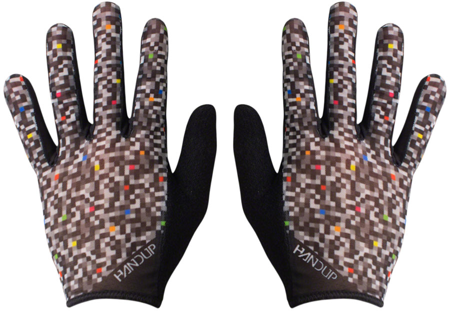 Handup Vented Gloves - Pixelated, Full Finger, Medium