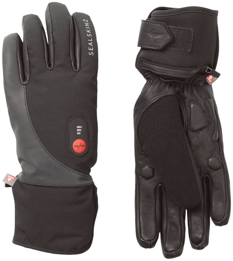 SealSkinz Upwell Heated Gloves - Black, 2X- Large