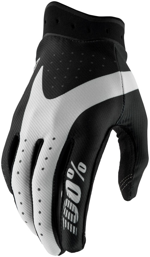 100% Itrack Gloves - Black, Small