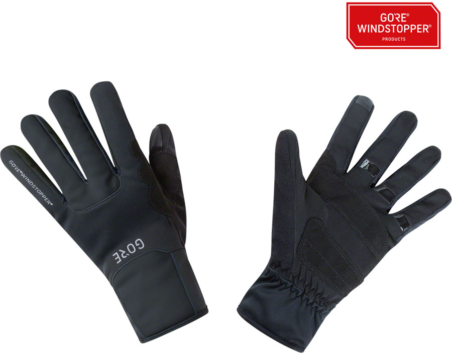 Gorewear M Windstopper Thermo Gloves - Black, Full Finger, Large 