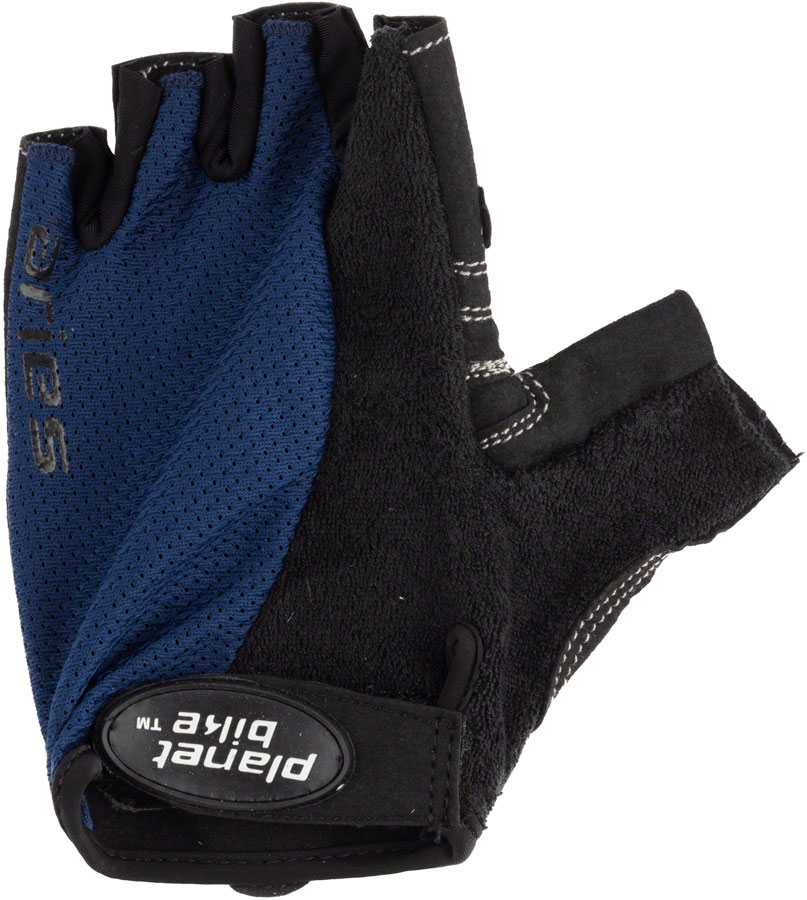 Planet Bike Aries Gloves - Black/Blue, Short Finger, X-Large