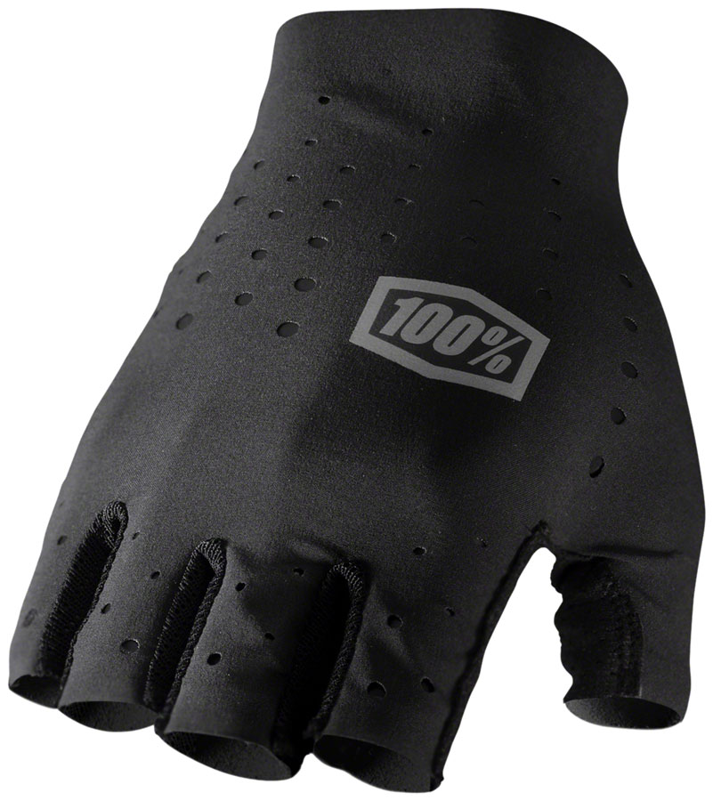 100% Sling Gloves - Black, Short Finger, Women's, Medium 