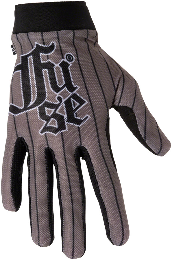 FUSE Omega Gloves - Ballpark, Full Finger, Silver/Black, Small 