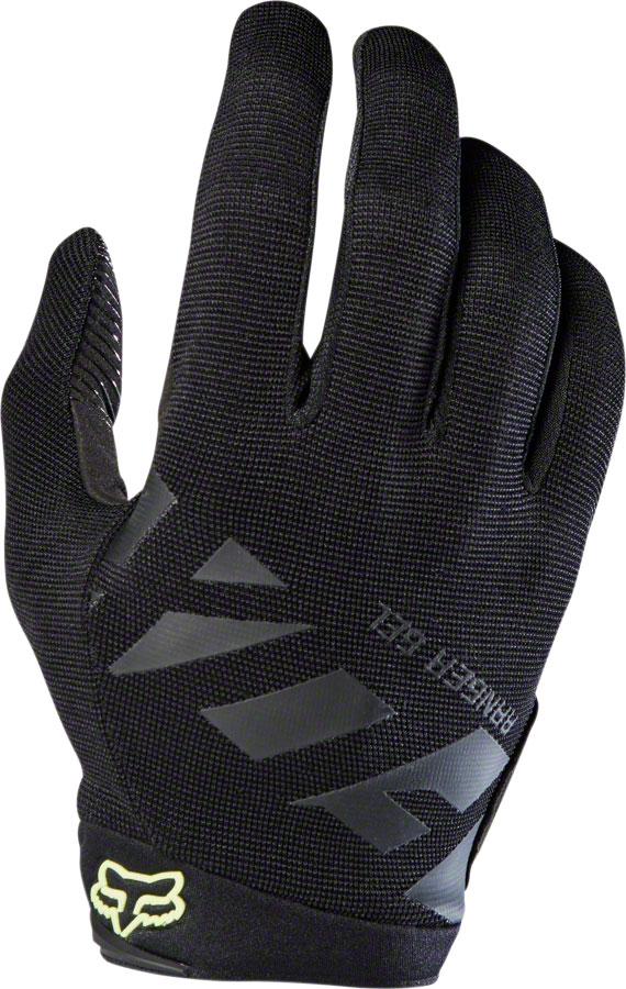 Fox Racing Ranger Gel Men's Full Finger Glove: Black/Charcoal SM