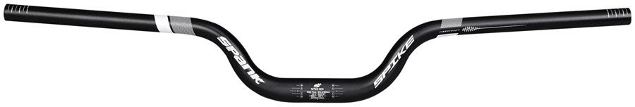 Spank Spike 800 Vibrocore Handlebar - 31.8mm Clamp, 800mm, 75mm Rise, Black/White