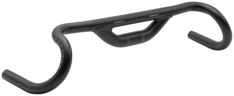 Redshift Sports Top Shelf Road Drop Handlebar - Aluminum, 31.8mm, 50cm, 50mm Rise, Black