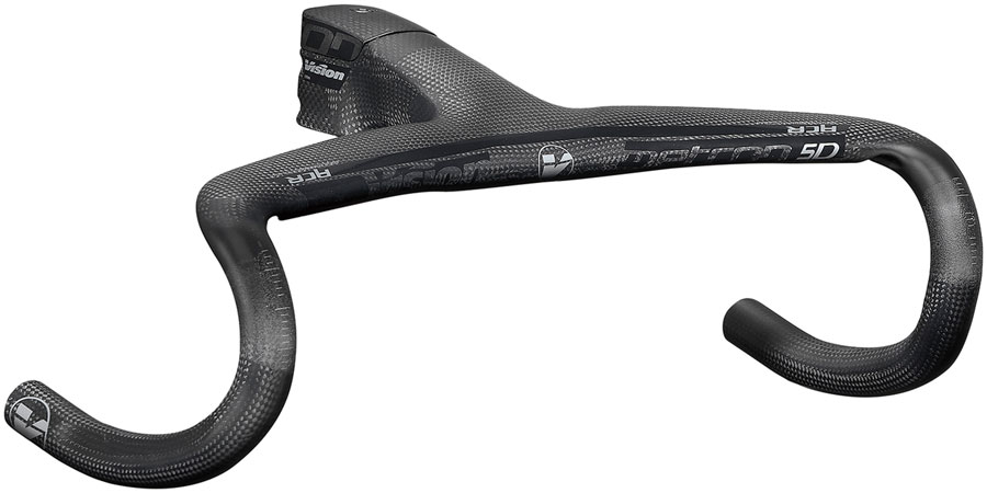Vision Metron 5D ACR 3K Integrated Handlebar, 100mm Stem Length, 420mm Width, -6 Angle, Internal Cable Routing (ACR)  Carbon
