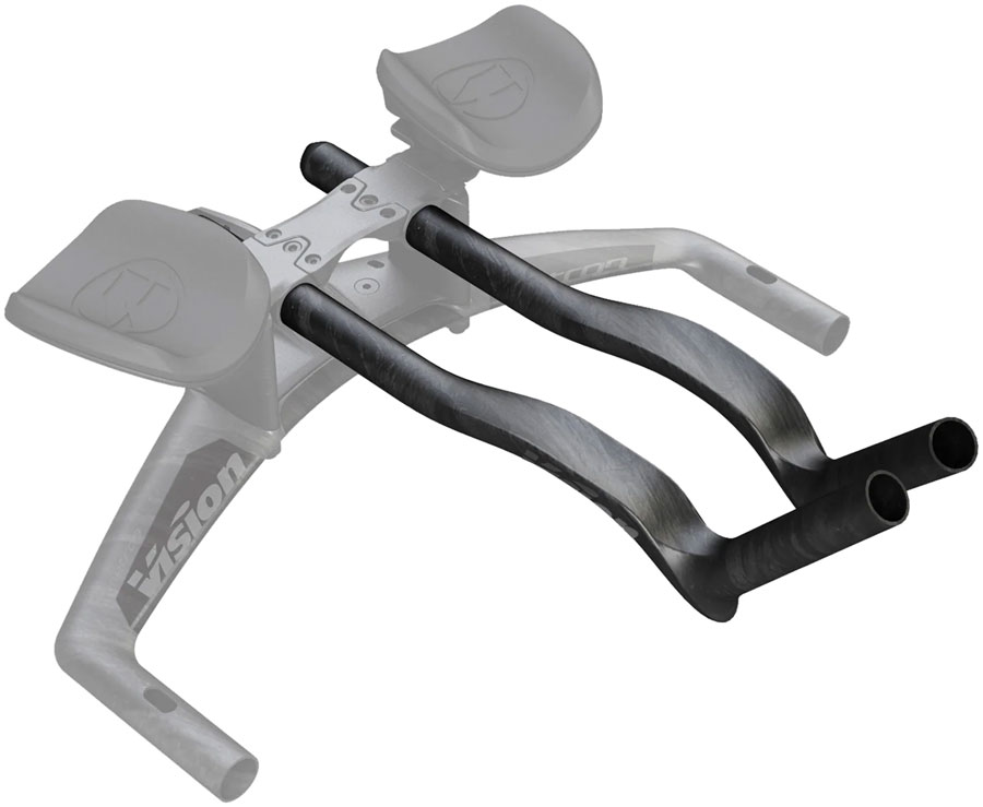 Vision Speed Extensions, 400mm Length, J-Bend Shape, Aero Bar Add-on  Carbon