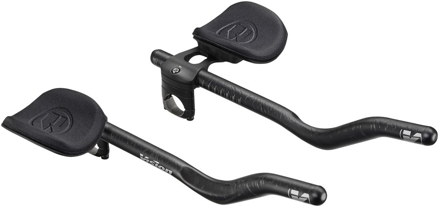 Vision TriMax Carbon Clip-ons, 210360mm Extension Range, JS-Bend Shape, Aero Bar Add-on  Carbon