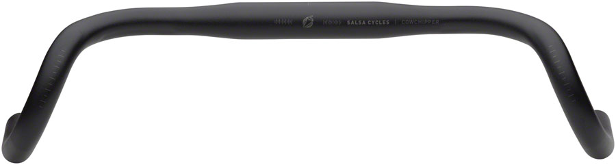 Salsa Cowchipper Drop Handlebar - 31.8mm Clamp, 40cm Width, Aluminum, Black