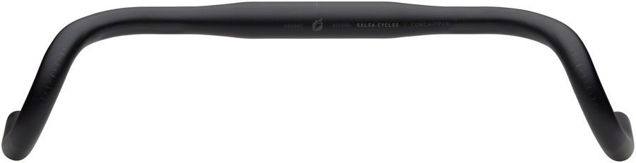 Salsa Cowchipper Drop Handlebar - 31.8mm Clamp, 42cm Width, Aluminum, Black 