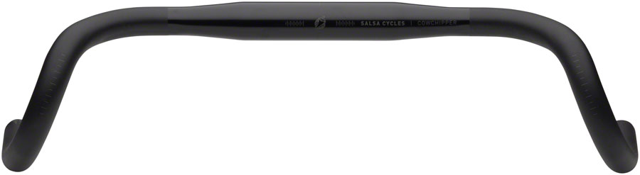 Salsa Cowchipper Deluxe Drop Handlebar - 31.8mm Clamp, 40cm Width, Aluminum, Black