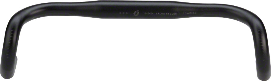 Salsa Cowbell Drop Handlebar - Aluminum, 31.8mm, 42cm, Black 