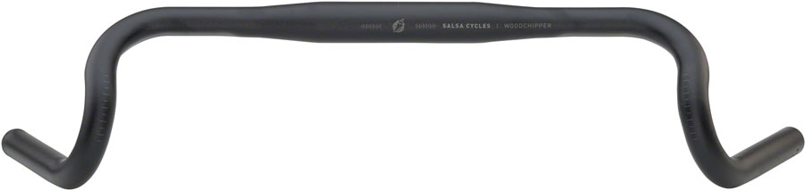 Salsa Woodchipper Drop Handlebar - Aluminum, 31.8mm, 44cm, Black 