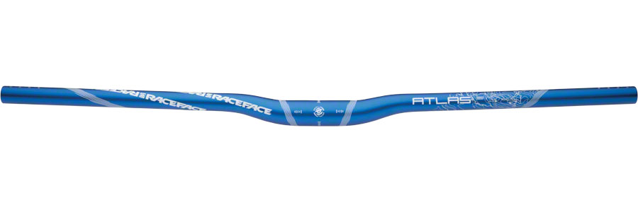 RaceFace Atlas Riser Handlebar, 31.8 x 785mm 1/2" Rise Blue 