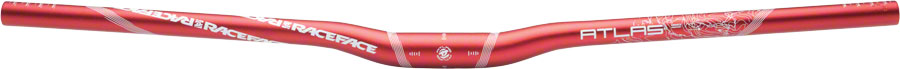 RaceFace Atlas Riser Handlebar, 31.8 x 785mm 1/2" Rise Red 