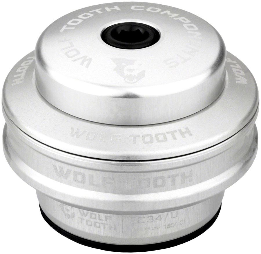 Wolf Tooth Performance Headset - EC34/28.6 Upper, 16mm Stack, Raw Silver