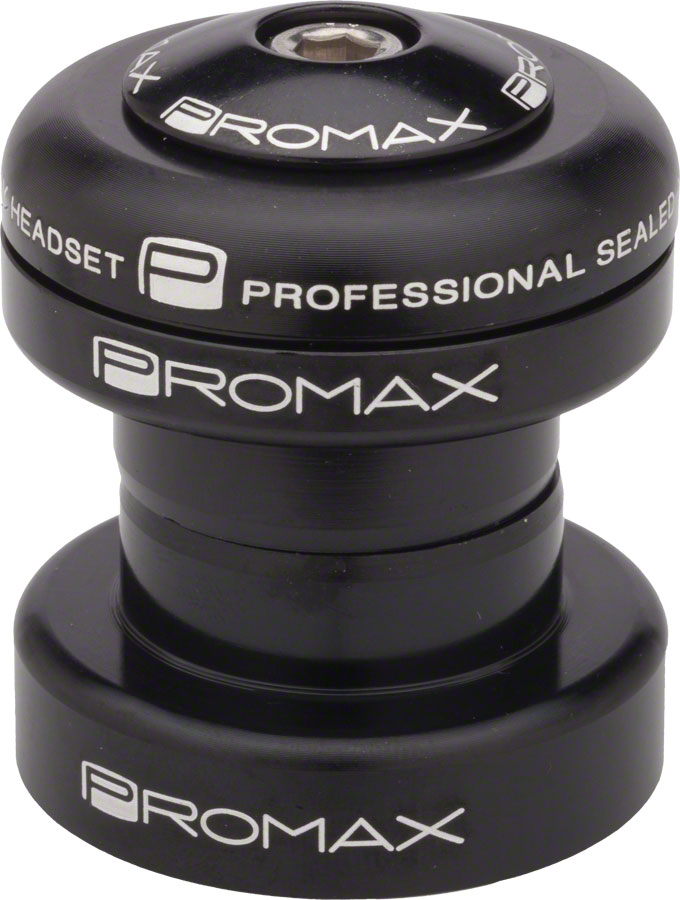 Promax PI-1 Alloy Sealed Bearing 1" Press in Headset Black 