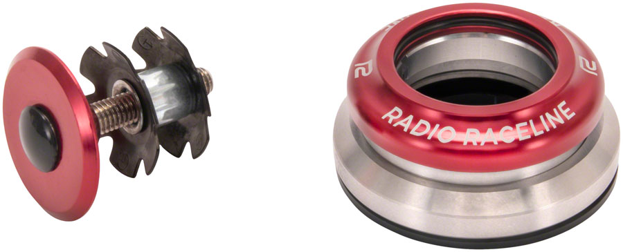 Radio Raceline Headset - Integrated, 1 1/8"- 1.5", Red 