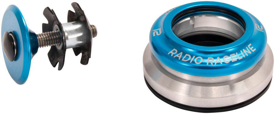 Radio Raceline Headset - Integrated, 1 1/8"- 1.5", Cyan 