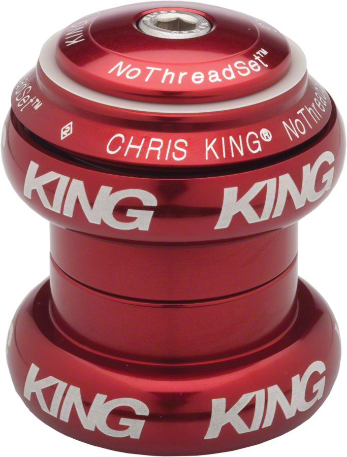 Chris King NoThreadSet Headset - 1-1/8", Red 