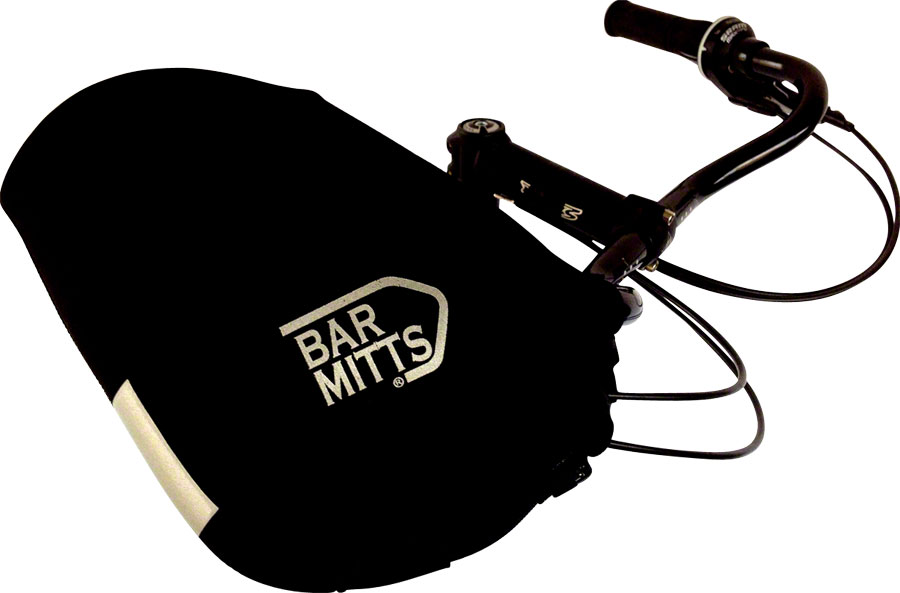 Bar Mitts Mustache / Townie Pogie Handlebar Mittens: One Size, Black






