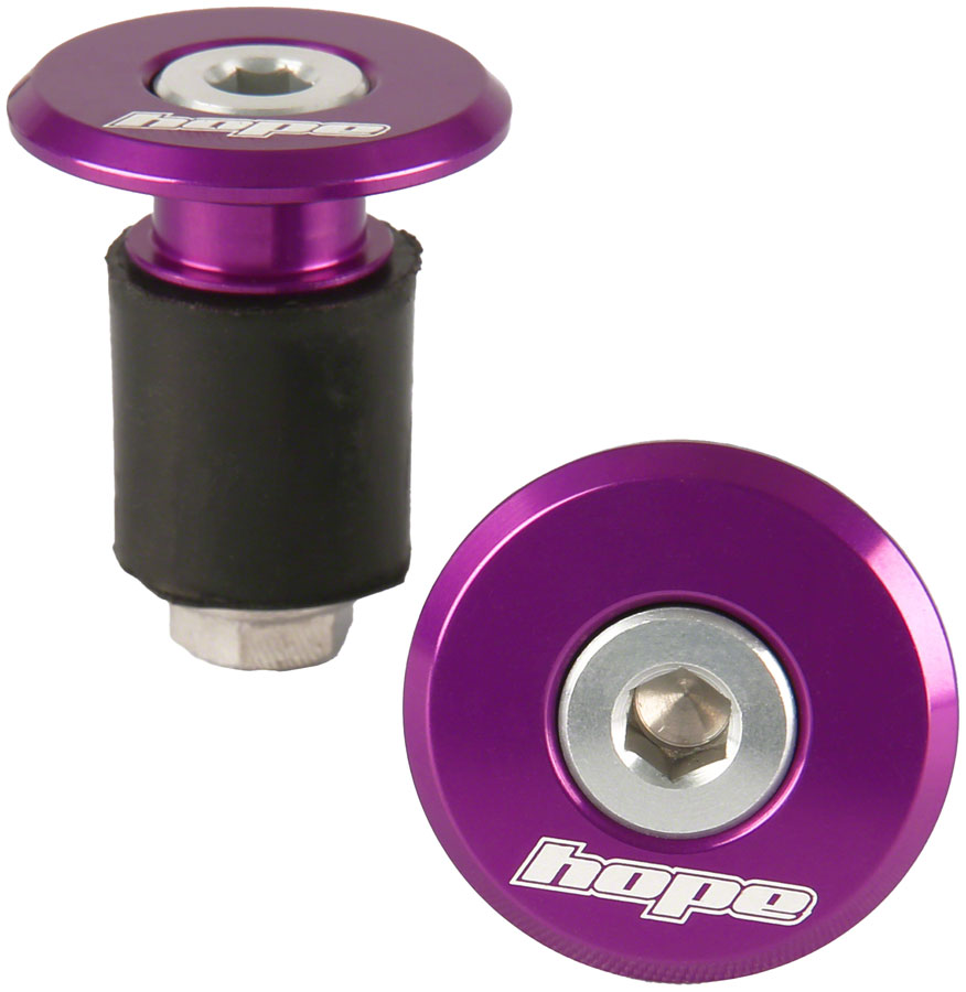 Hope Grip Doctor Bar End Plugs, Purple