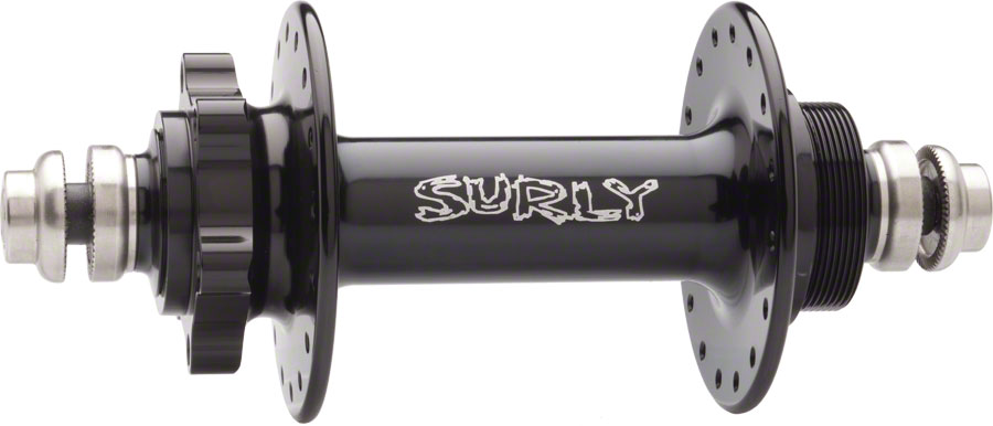 Surly Ultra New Rear Hub - Threaded x 135mm, 6-Bolt, Threaded, Black, 32H
