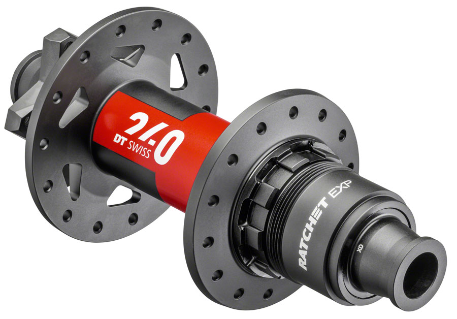 DT Swiss 240 EXP Rear Hub - 12 x 148mm, 6-Bolt, XD, Black/Red, 32H, 54pt