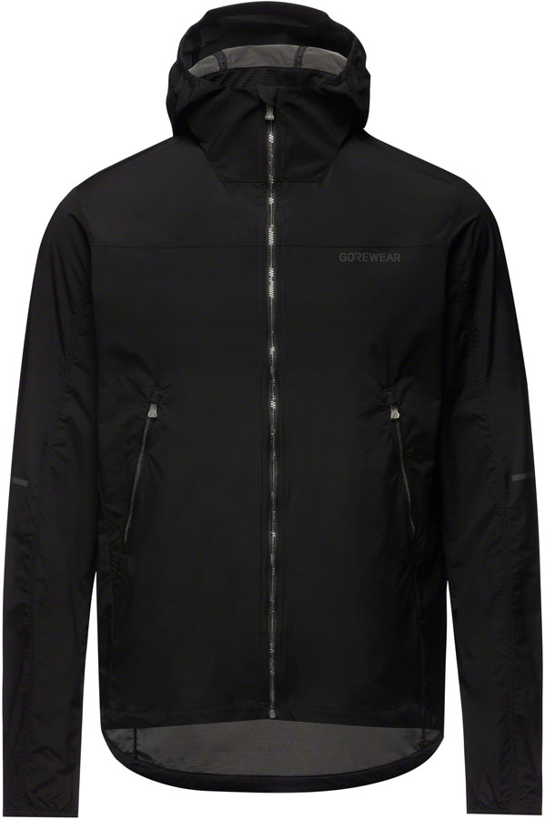 Gorewear Fernflow Hooded Windbreaker - Black, Men's, Small