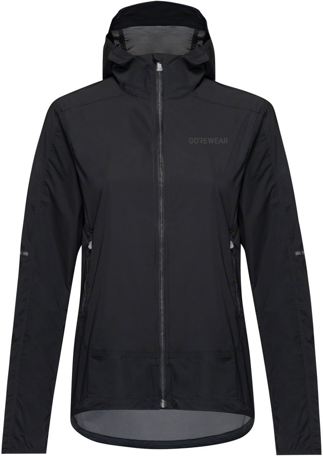 Gorewear Fernflow Hooded Windbreaker - Black, Women's, Small