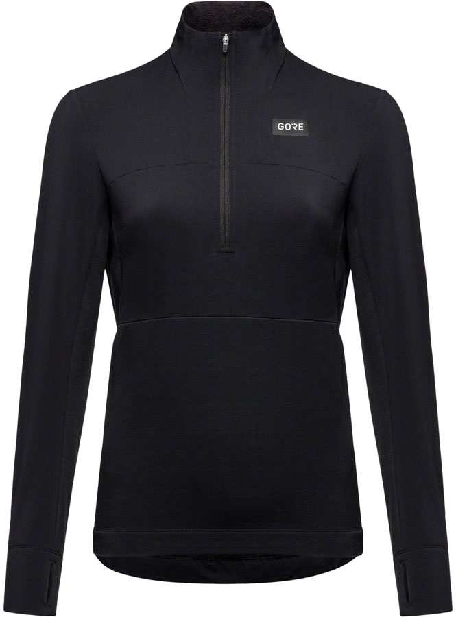 GORE Trail KPR Hybrid 1/2-Zip Jersey - Black, Women's, Medium