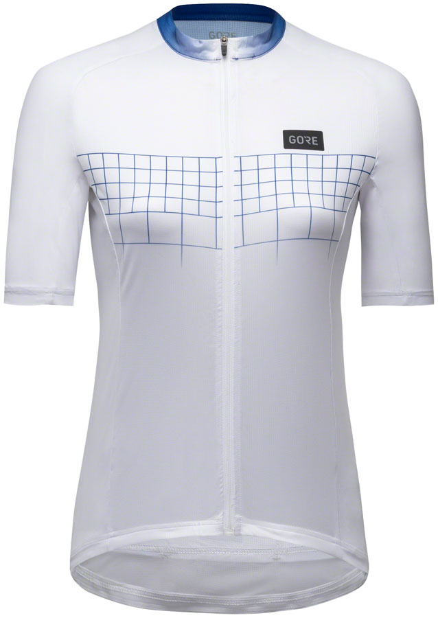 Gorewear Grid Fade Jersey 2.0 - White/Blue, Women's, Small 